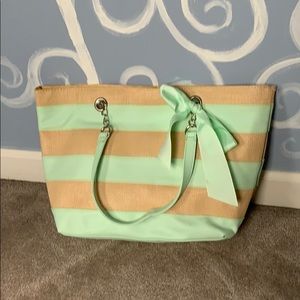 Super cute striped tote bag